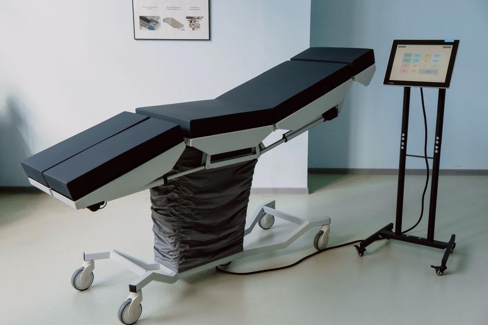 The domestic surgical table "Celsus-A" with seven modes of operation was created at NSTU-NETI