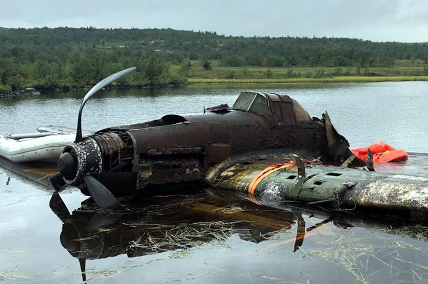 After being pulled out from the lake, the strike-fighter IL-2 will be repaired at NSTU