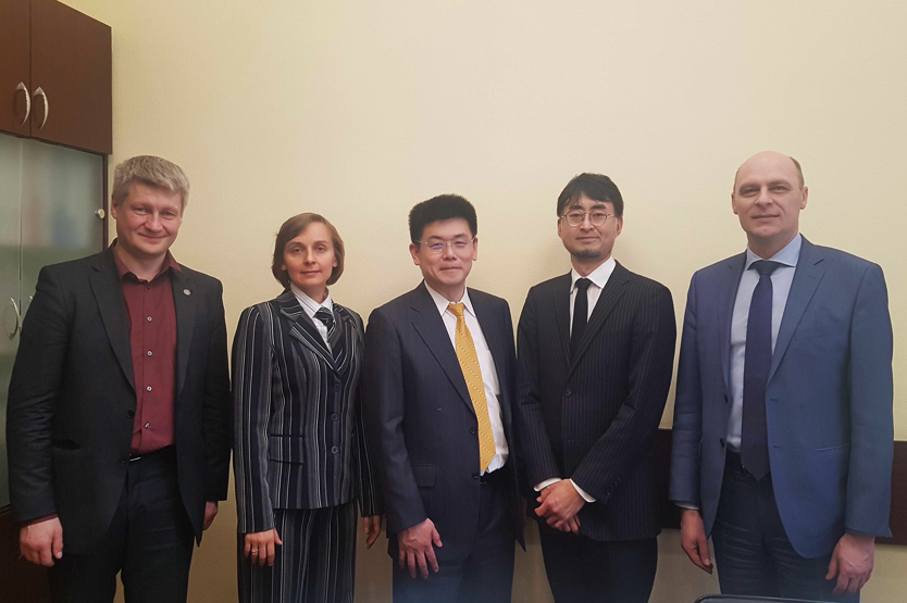 The delegation of Hokkaido University visited NSTU NETI and expressed interest in collaboration