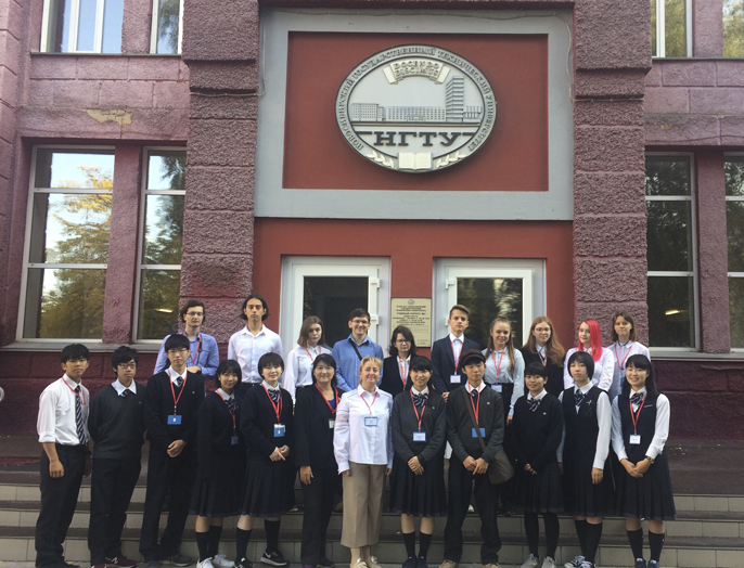 Japanese schoolchildren visited Novosibirsk
